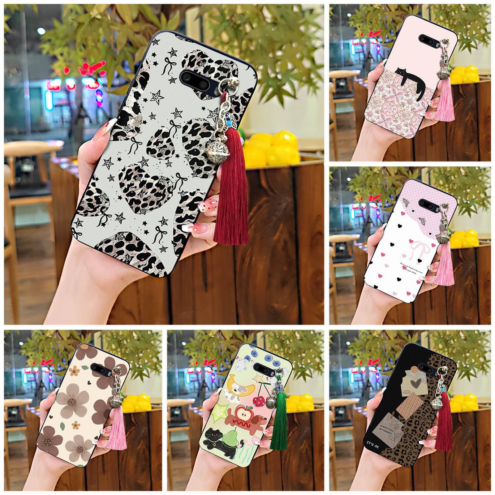 For LG Phone Case Liquid Women's Dustproof Ancient Style Heat Dissipation Bell Simple Textured New Silicone Trendy