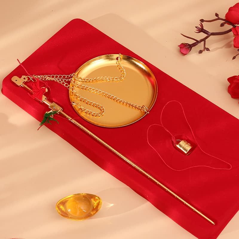 Joyful Housewarming Copper Scale Decorative Ornament New Home Gift Moving-In Ceremony Setup Kit