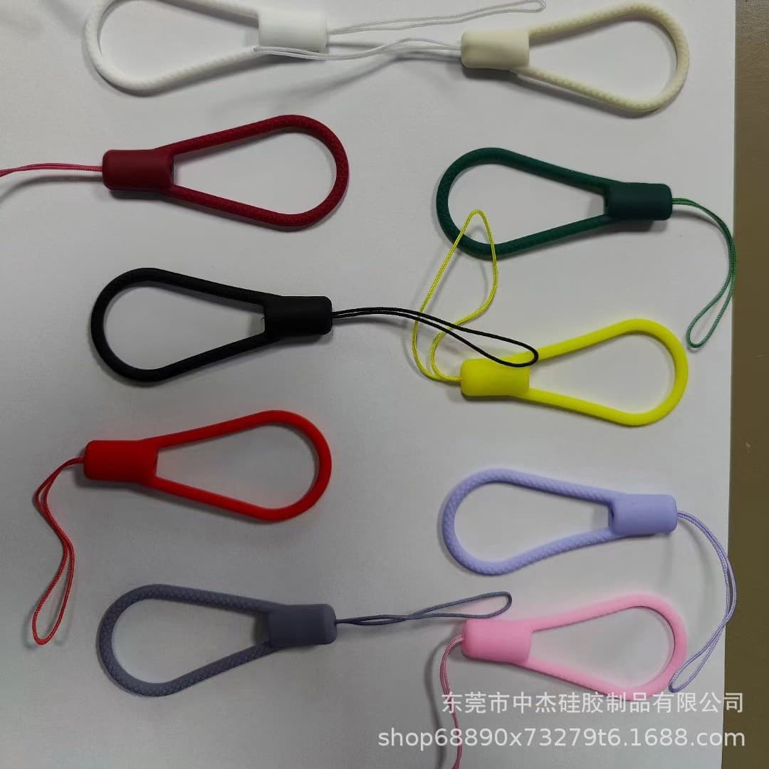New lanyard ring with small twist rope, short portable style, pull-resistant, for Bluetooth devices and small fans.