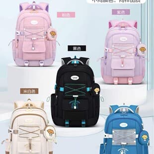 High School Backpack for Junior High Students, Casual, Simple, Large Capacity, High Appearance, Lightweight, New Style for Girls