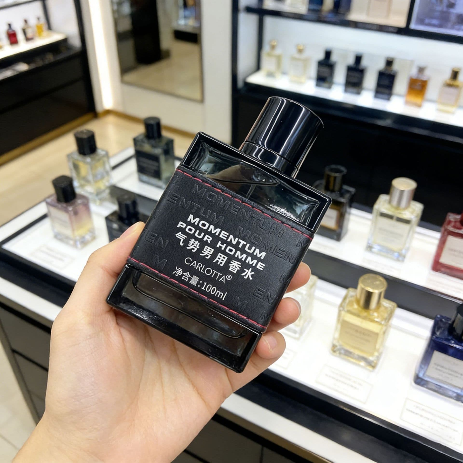 Cross-border Momentum Men's Perfume Gift Box 100ml Long-lasting Citrus Woody Fragrance Office Elegance Eau de Toilette