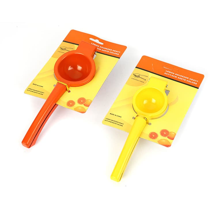 Kitchen Gadgets: Colored Handle Manual Lemon Press, Plastic Fruit Juicer