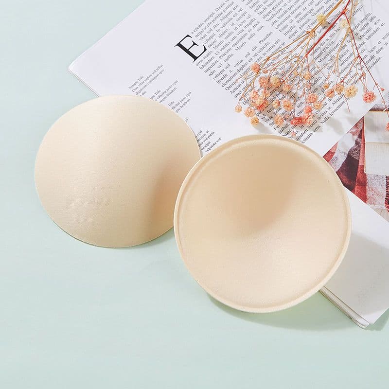 Thin Sportswear Bra Inserts Sponge Chest Pad for Swimwear Underwear Breathable Female Cotton Pads Gathered Bra Inserts