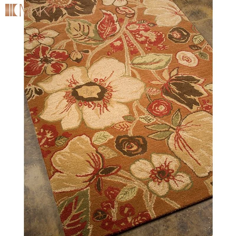 Guangdong Custom Handmade Irregular Coffee Table Rug for Living Room, 3D High-Low Tufted Carpet for Villa Bedroom Bedside, Customizable