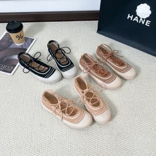 Chanel Style Fisherman Shoes Women 2026 New Thick Sole Flats Casual Knit Shoes Round Toe Shallow Mouth Loafers Fly Knit Shoes