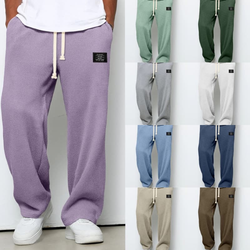 2026TK Men's Spring/Autumn Loose Drop-Cut Straight-Leg Sweatpants Wide-Leg Athletic Casual Long Pants Men Joggers