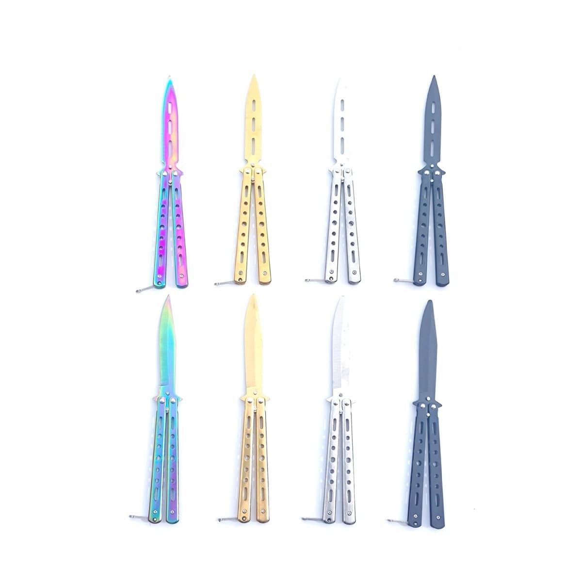Factory Wholesale Unsharpened Butterfly Practice Knife Flipping Knife Hand Exercise Training Butterfly Comb Game Toy