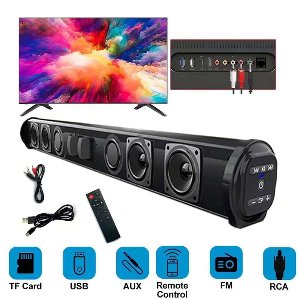 BS10 Bluetooth audio echo wall long speaker high volume sound blaster TV computer mobile phone projector connection