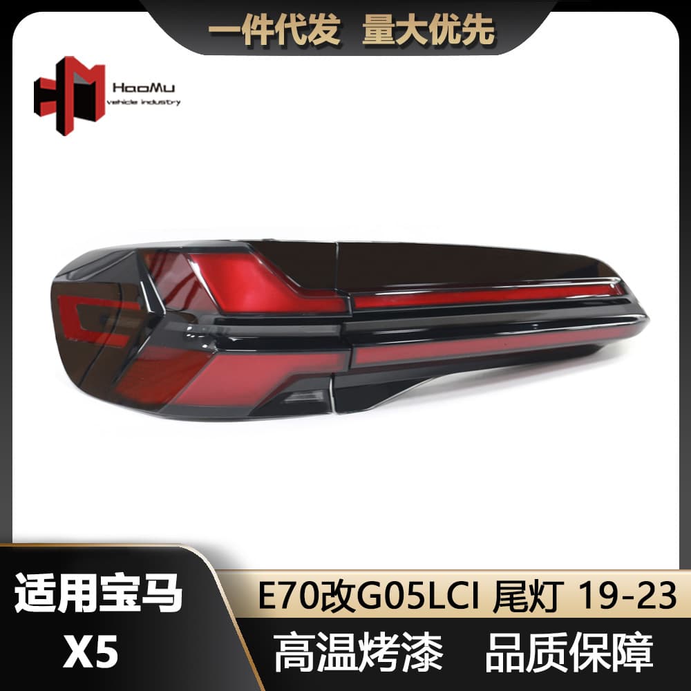 Tail Light Assembly for 2019-2023 BMW X5 E70 to G05 G18 Upgrade Dynamic LED