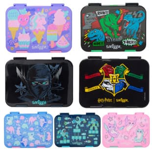 Australian Smiggle Lunch Box for Kids, Primary and Secondary School Students, Outdoor Casual Insulated Layered Lunch Container