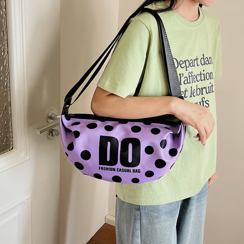 Shoulder bag best-selling cross-body bag for women and men bag dumpling bag waterproof letter sports casual lazy trend brand