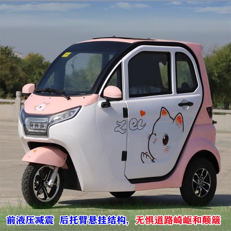 Factory supply optional solar panel passenger home commuting adult elderly electric tricycle