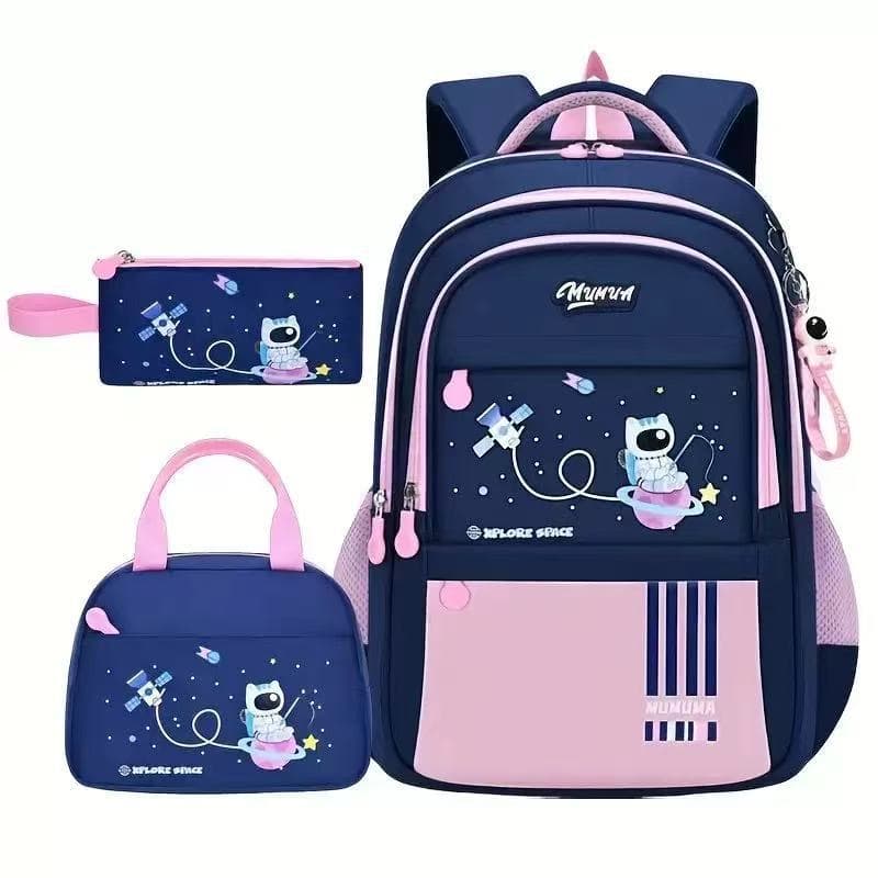 New Student Backpack for Grades 1-3-6, Water-Resistant, Multi-Compartment, Large Capacity, Boys and Girls School Bag