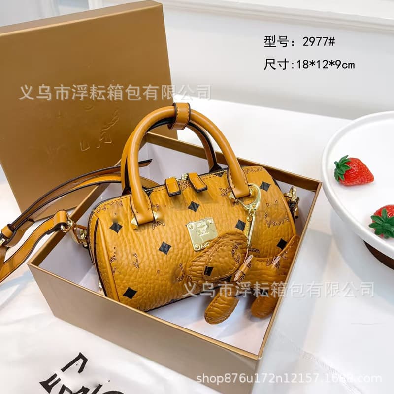 MC High Quality Boston Pillow Bag Tote Bag for Women Mini Pendant Pillow Bag Bowling Bag LV Bag