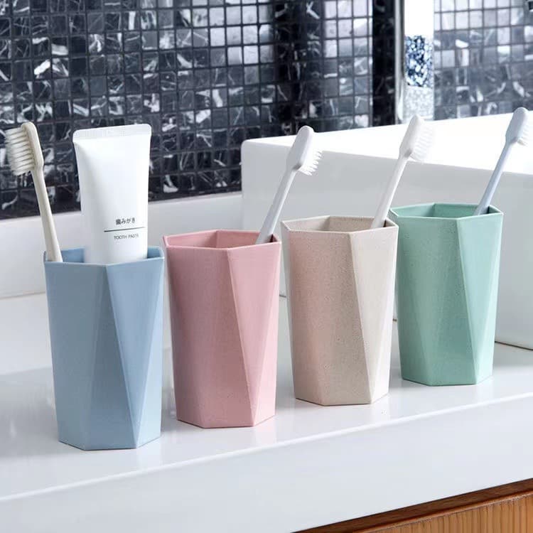 Jujiajia Mouthwash Cup Toothbrush Holder Cup for Children, Students, Dormitory, Household, Simple Couple Wash Cup