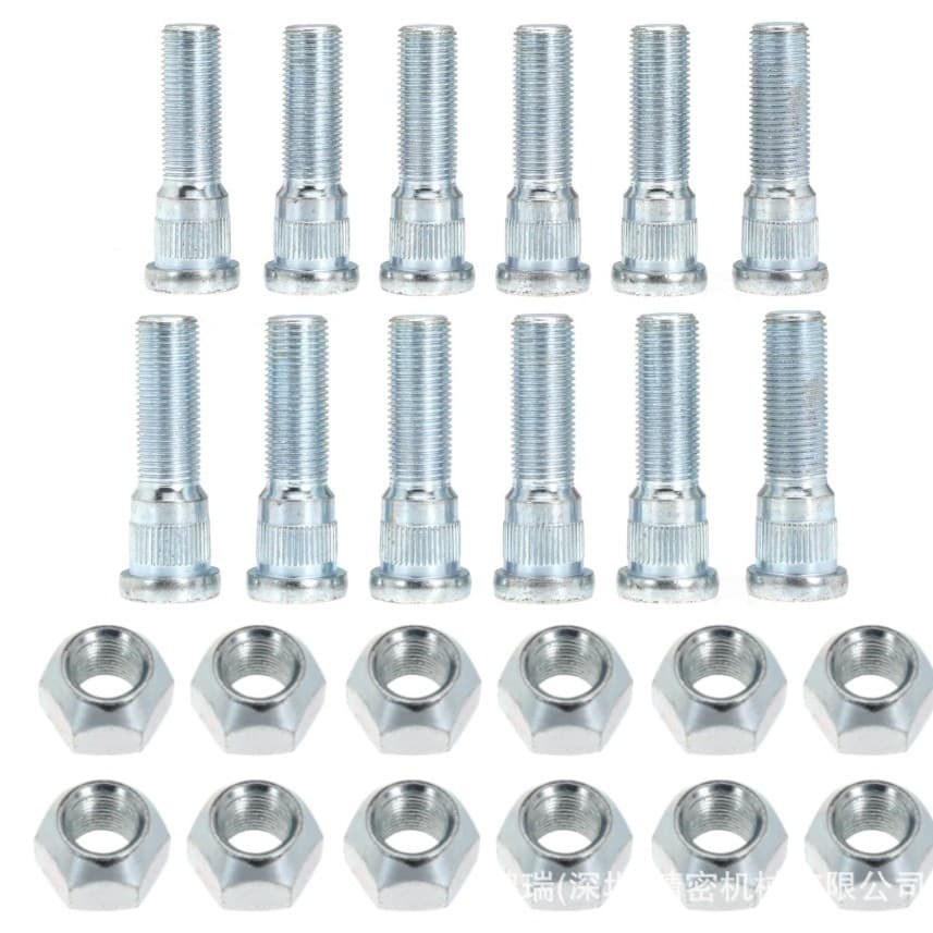 12-Pack for 3500 LB Trailer Axle 1/2-20UNF Inch Wheel Bolt Nuts