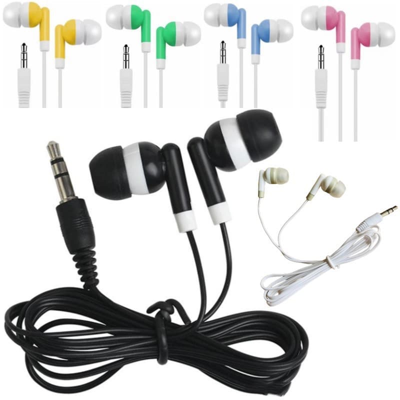 Colorful Affordable In-Ear Earphones Universal for Mobile Phones Tablets MP3 Earplugs Convenient Portable Audio Accessory