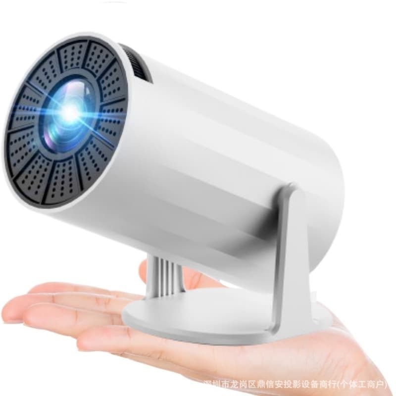 HY300 Portable Cylinder Projector Android Overseas Version Cross-Border Trade Projector Ultra HD Projector