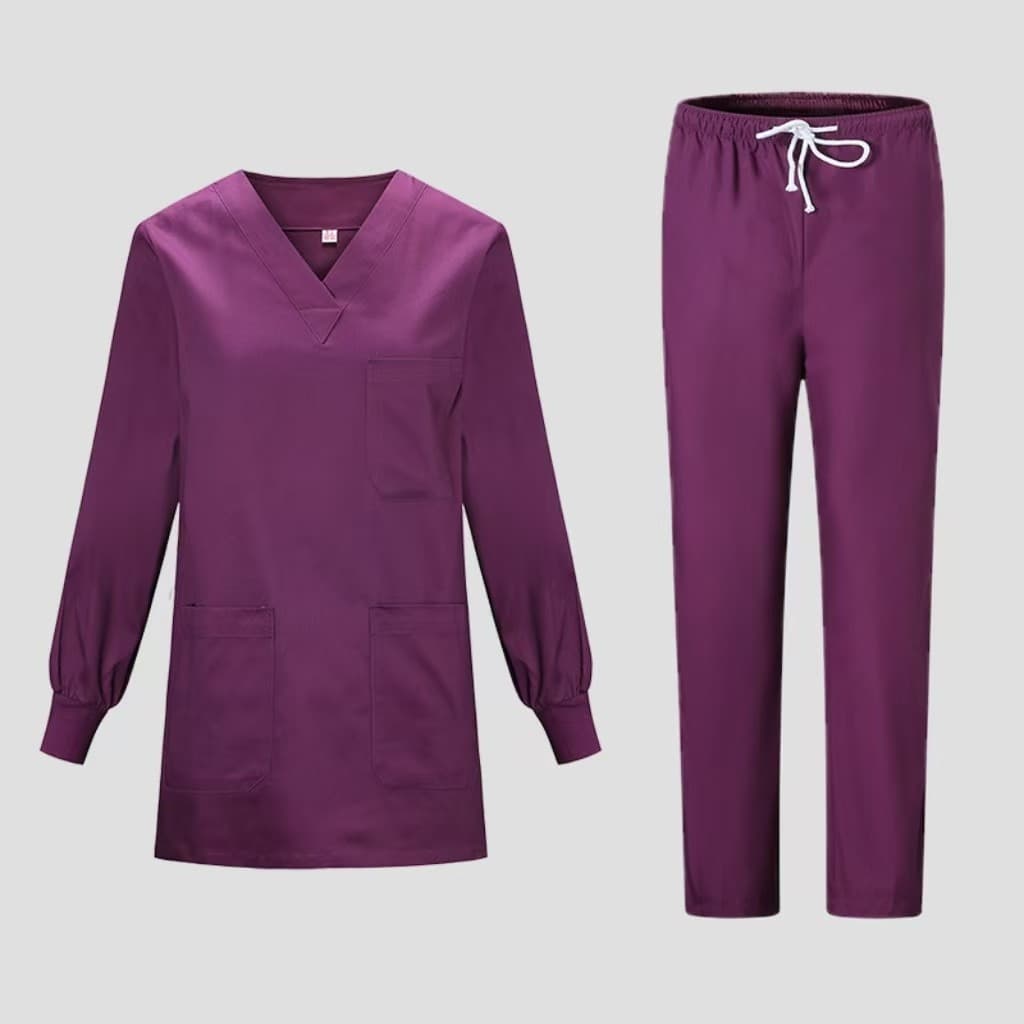 Scrub Pants Single Piece, Men's and Women's Scrub Top, Doctor Nurse Scrub Suit, Operating Room Moisture-Wicking