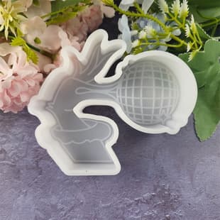 Z0153 Grinch Hand Squeeze Ball Aroma Mold Crystal Epoxy Silicone Mold DIY Decoration Silicone Mold