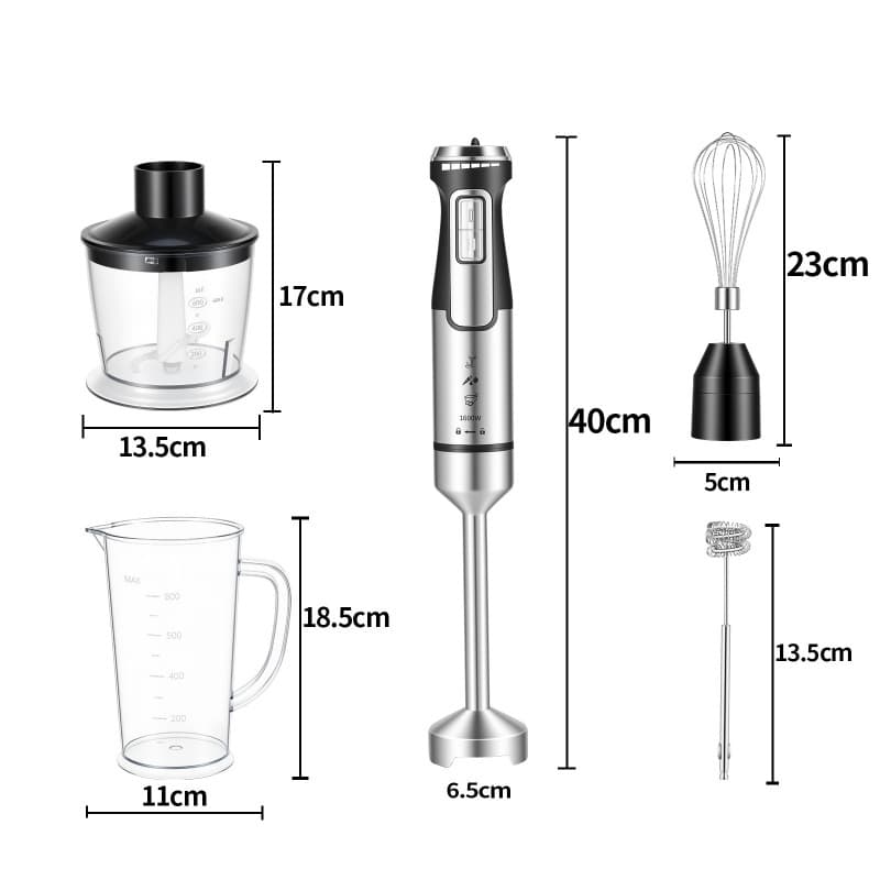 Cross-border 1600W Handheld Food Processor Household Baby Food Maker Multi-functional Blender Egg Beater Mixing Stick