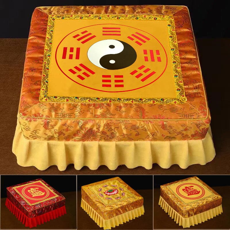 Eight Trigrams Worship Mat, Home Use Kneeling Mat, Prostration Mat for Grand Kowtows, Meditation Mat, Lotus Stool, Buddhist Worship Large Prostration Mat, Cushion