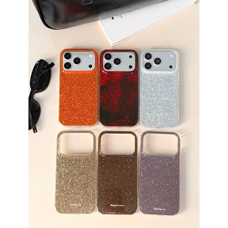 Double-Layer Tempered Glass Solid Color iPhone 14/13 Compatible with Apple 17/16/15 PRO MAX Phone Case Shockproof Cover
