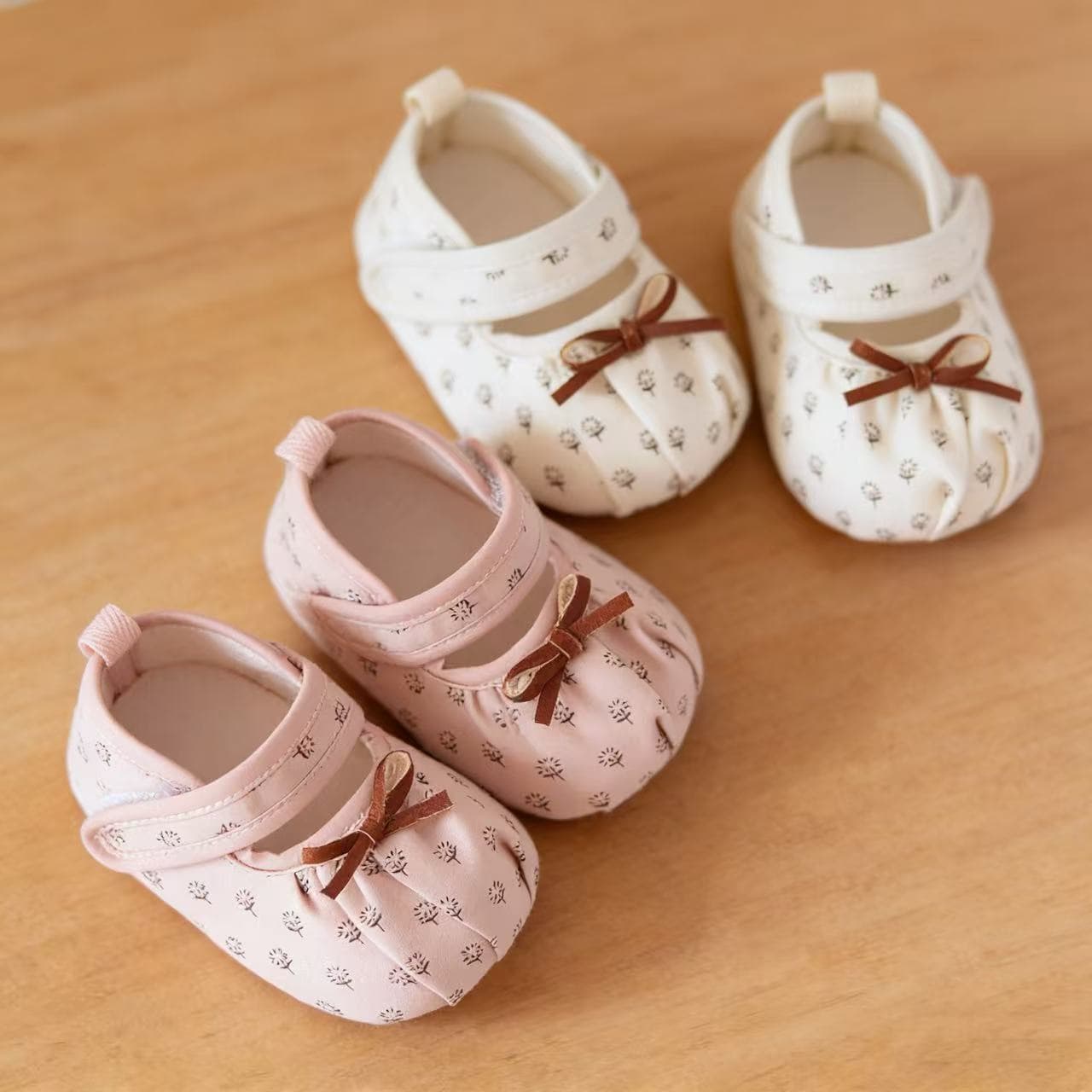 Spring and Summer Baby Shoes 0-1 Year Soft Sole Princess Shoes Anti-Slip Indoor Non-Slip Walking Shoes