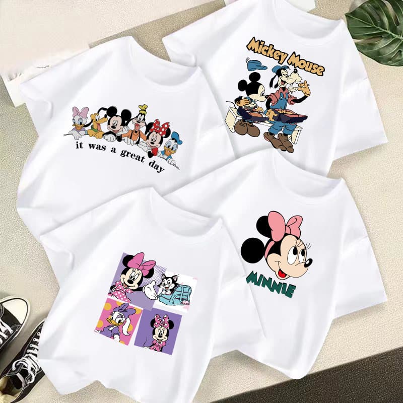 Cross-border Children's Cotton T-Shirt Short Sleeve Summer Cartoon Fashion Undershirt Baby Stylish Half Sleeve