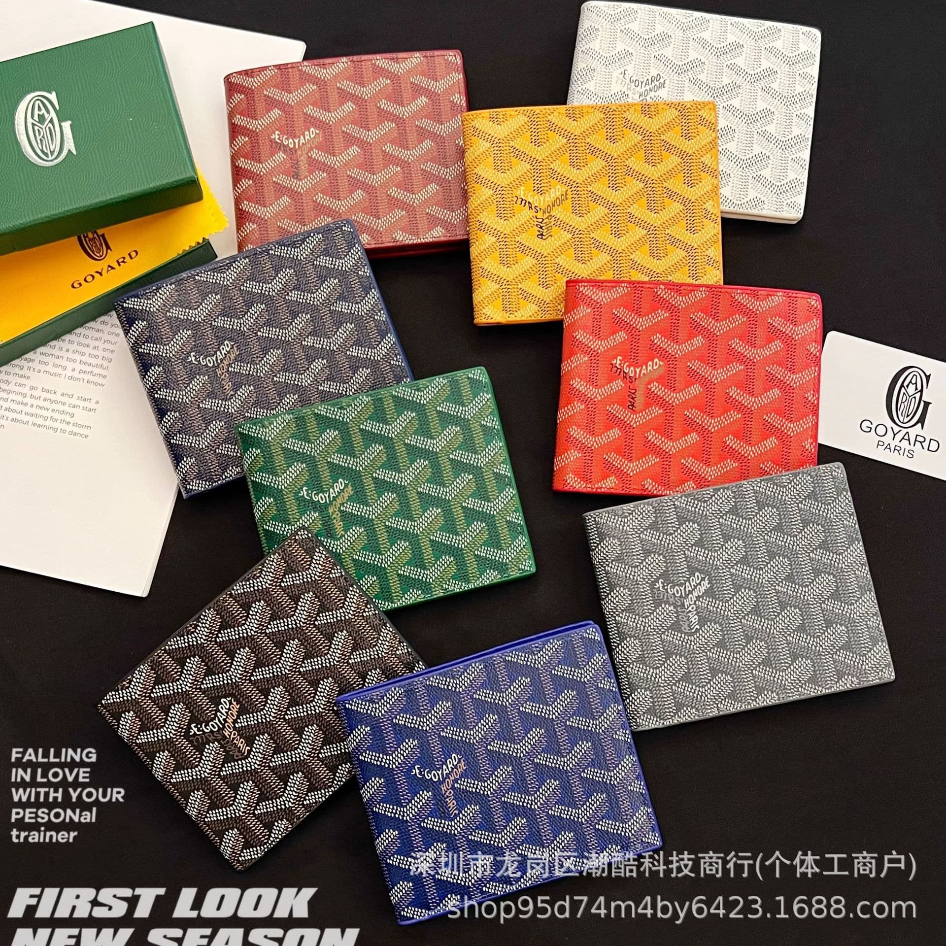 Factory Direct Sales Classy Upgraded 2024 New Dog Tooth Wallet Large Container Storage Big Brand Trendy Brand Gift Box