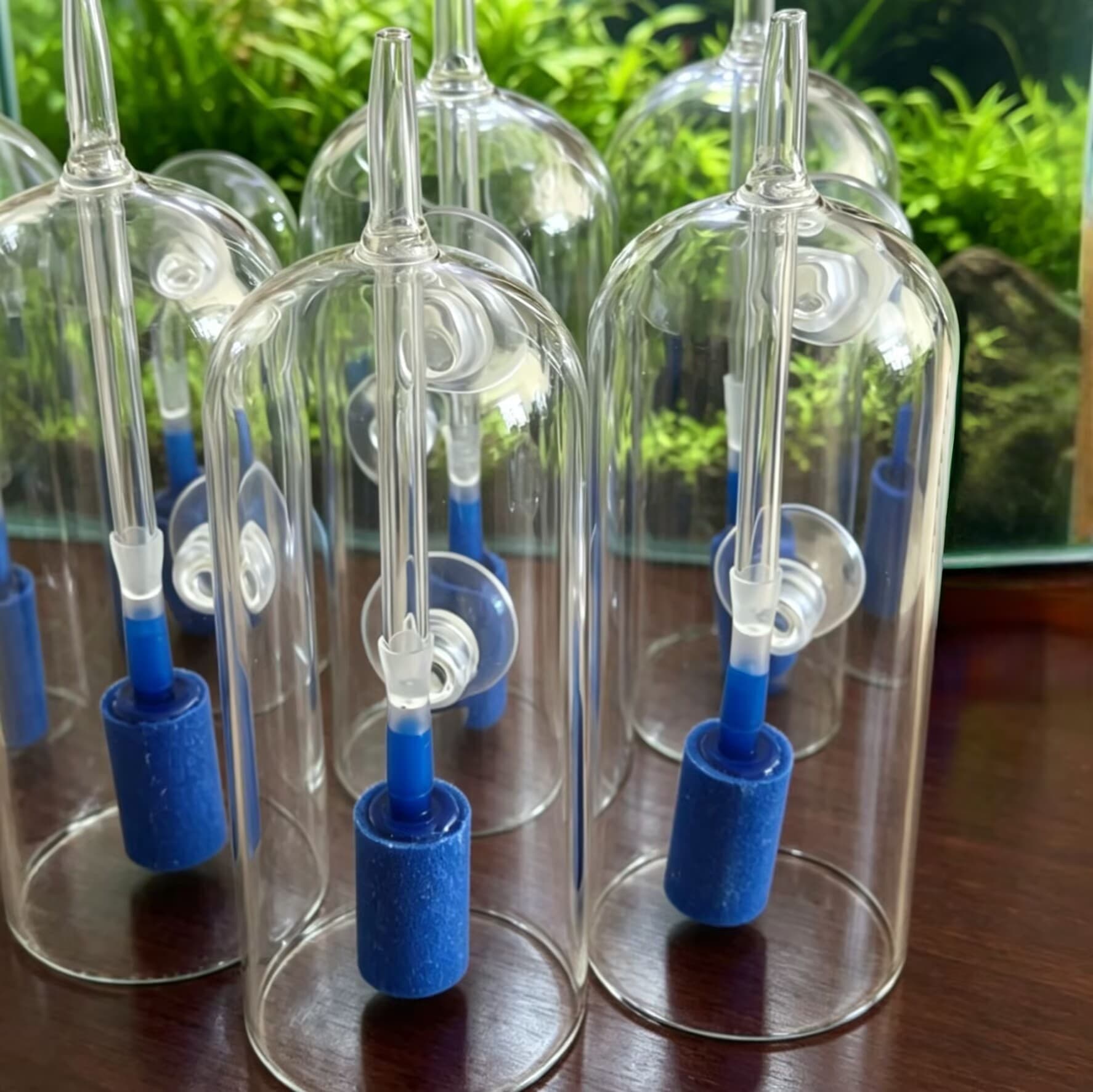 Fish tank oxygen pump oxygen dissolver waterproof flower splash glass cover air stone oxygen plate refiner air stone
