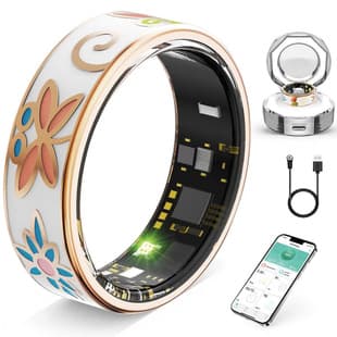 Cross-border R18 Smart Ring with Enamel Color, Heart Rate, Blood Pressure, Blood Oxygen, Sleep Monitoring SmartHealth Ring for Women