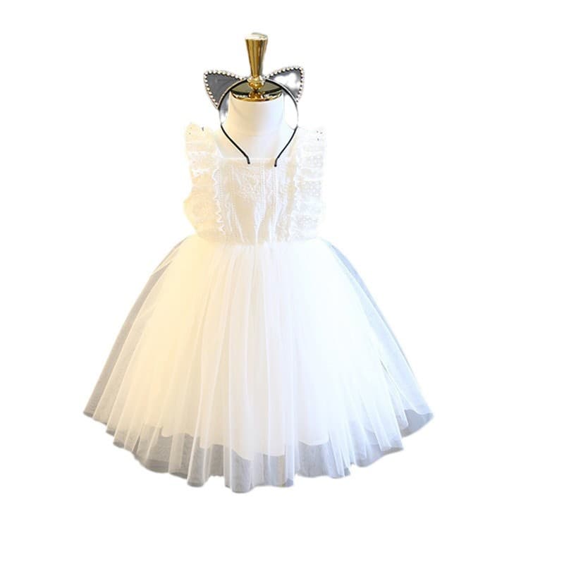 Girls' Fairy Floral Print Princess Dress, New Summer 2026 Style, Wholesale Export Children's Clothing, Drop Shipping, Ages 3-8