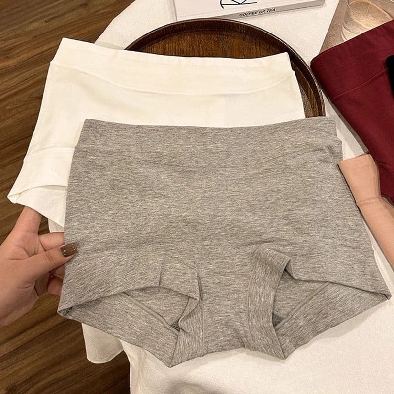 Women's Cotton Antibacterial Crotch Boxer Briefs 2025 New Style Mid-Waist Shorts Shapewear Panties