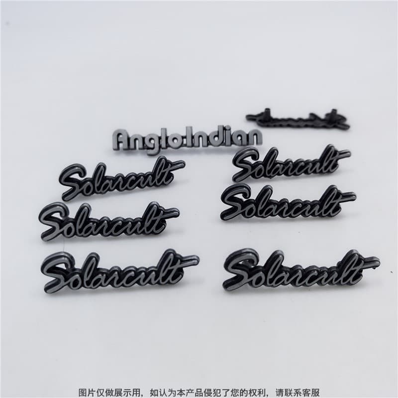 Custom Furniture Logo Nameplate, Hardware Logo Badge Manufacturing for Kitchen Cabinets and Metal Signs