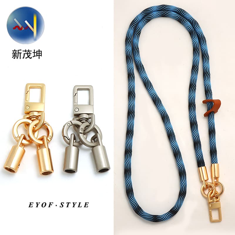 Phone Lanyard Flat Wire Spring Ring Bell Clasp Hook DIY Phone Lanyard Square Buckle Hook Phone Connector Buckle