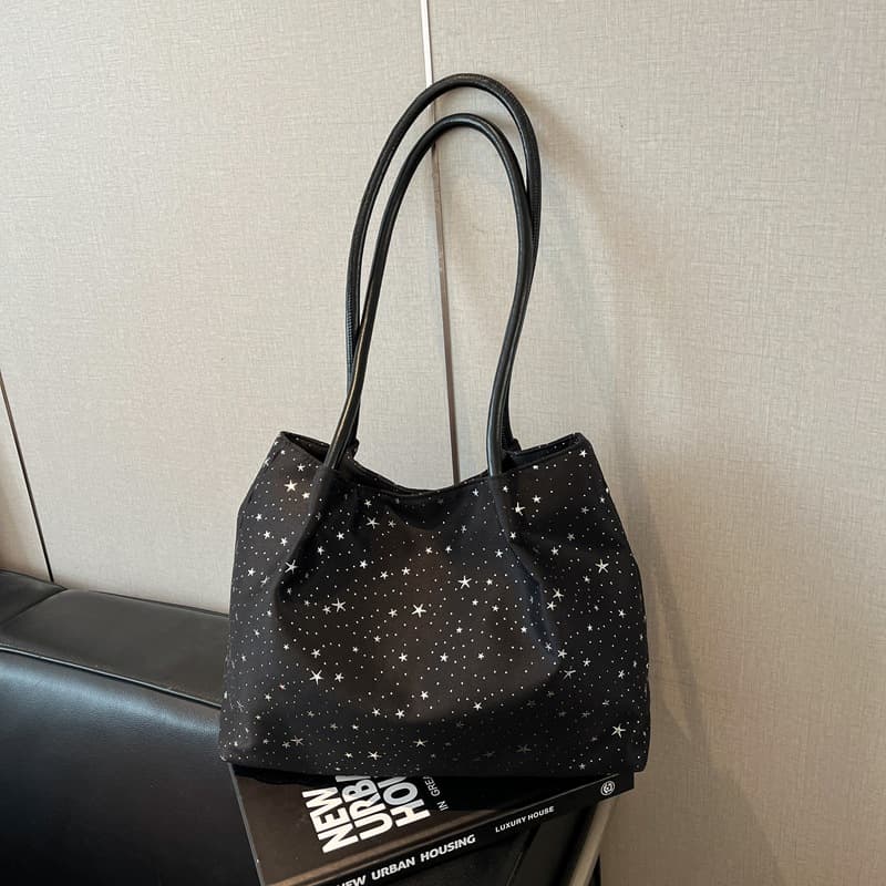Star Large Capacity 2026 Spring and Summer New Commuting Korean Style Fashionable Hand-held Shoulder Underarm Tote Bag