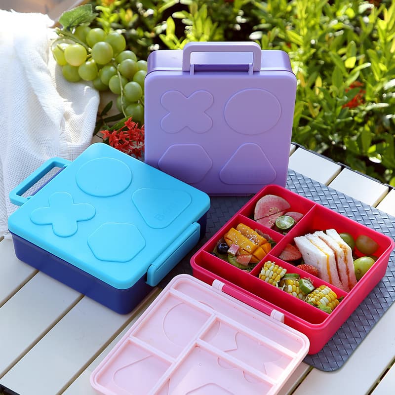 Compartment Sealed Bento Box for Picnic, Kids' Outdoor Fruit Container, Student Fresh-Keeping Lunch Box with Dividers, Portable Storage Box