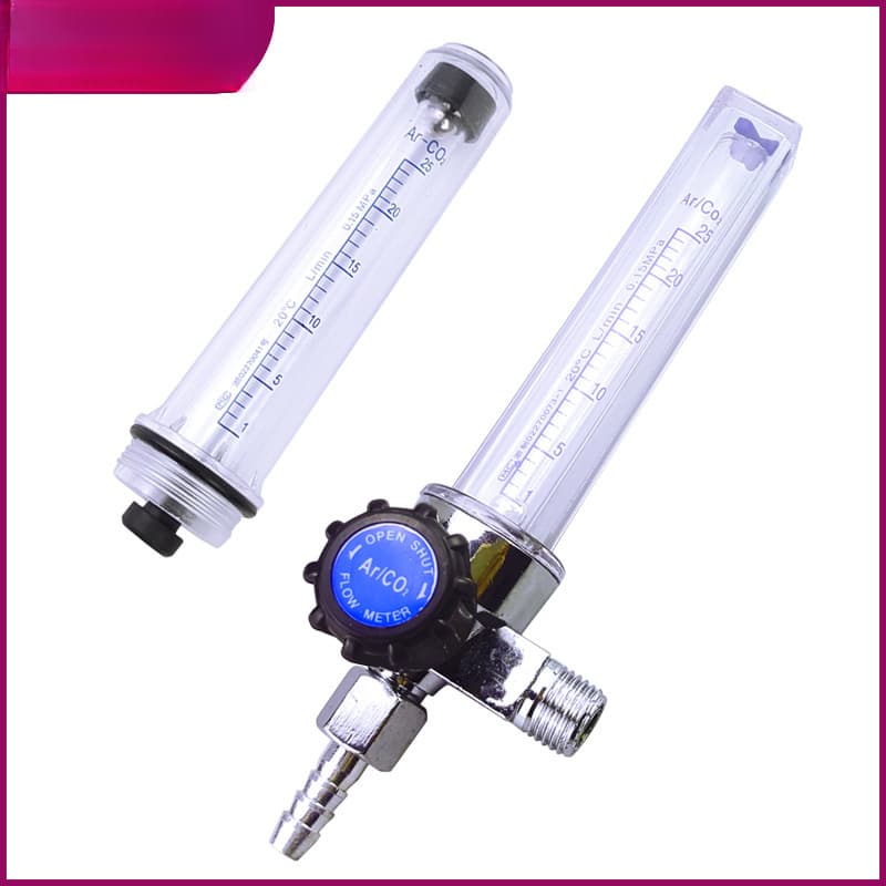 Argon meter accessories, carbon dioxide meters, argon meters, Ar flow meters, CO2 flow tubes, float ball pressure reducers