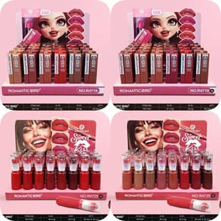 ROMANTIC BIRD Matte Lipstick 12-Color Assorted LIPSTICK Velvet Matte Liquid Lipstick Cross-Border Supply