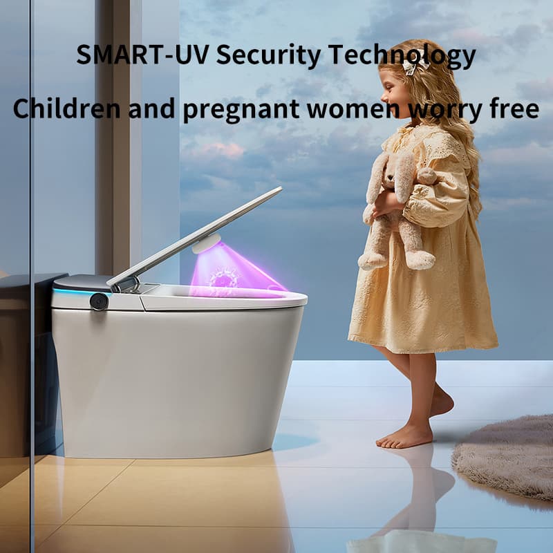 Portable Mini UV Sterilization Device for Toilet, USB Rechargeable Home Sensor-Activated Odor Eliminator