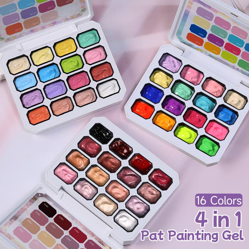 Ur Sugar Popular 16-Color Nail Art Gel Set Summer High-Pigment Gradient Blush Solid Color Painting Gel