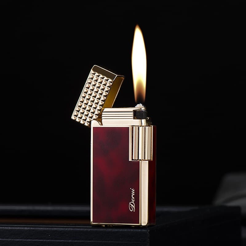 Derui DR577 Short Compact Portable Kerosene Lighter, TikTok Kuaishou Trendy Source High-End Gift Lighter