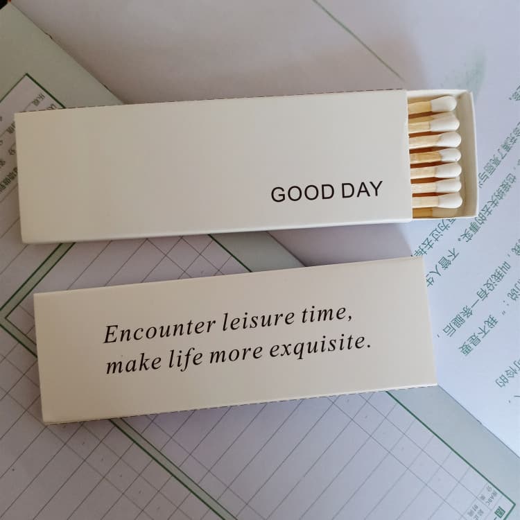 Scented Candle Long Stick Matches Extended Lighting Cigar Moxibustion Anti-burn Foreign Fire Hotel Cake Baking Matchbox