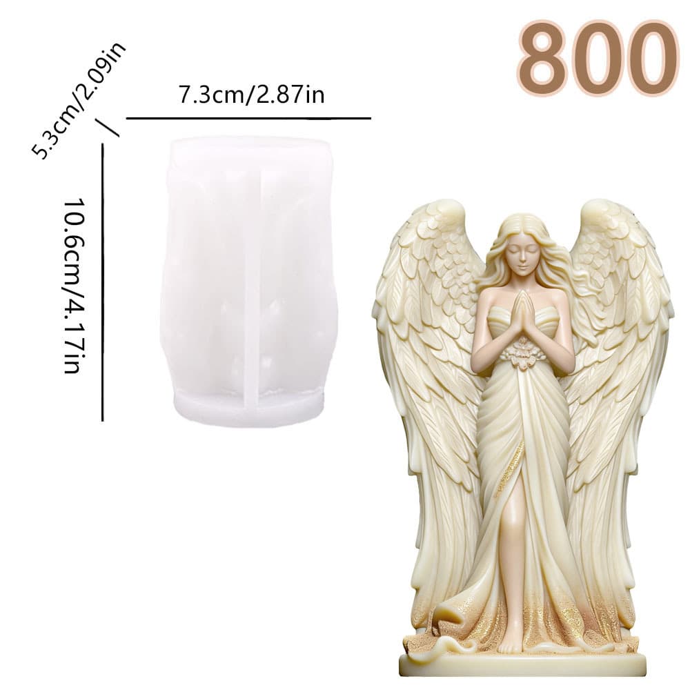 Cross-border New Angel Girl Figurine Creative Home Holiday Desktop Decoration DIY Silicone Mold