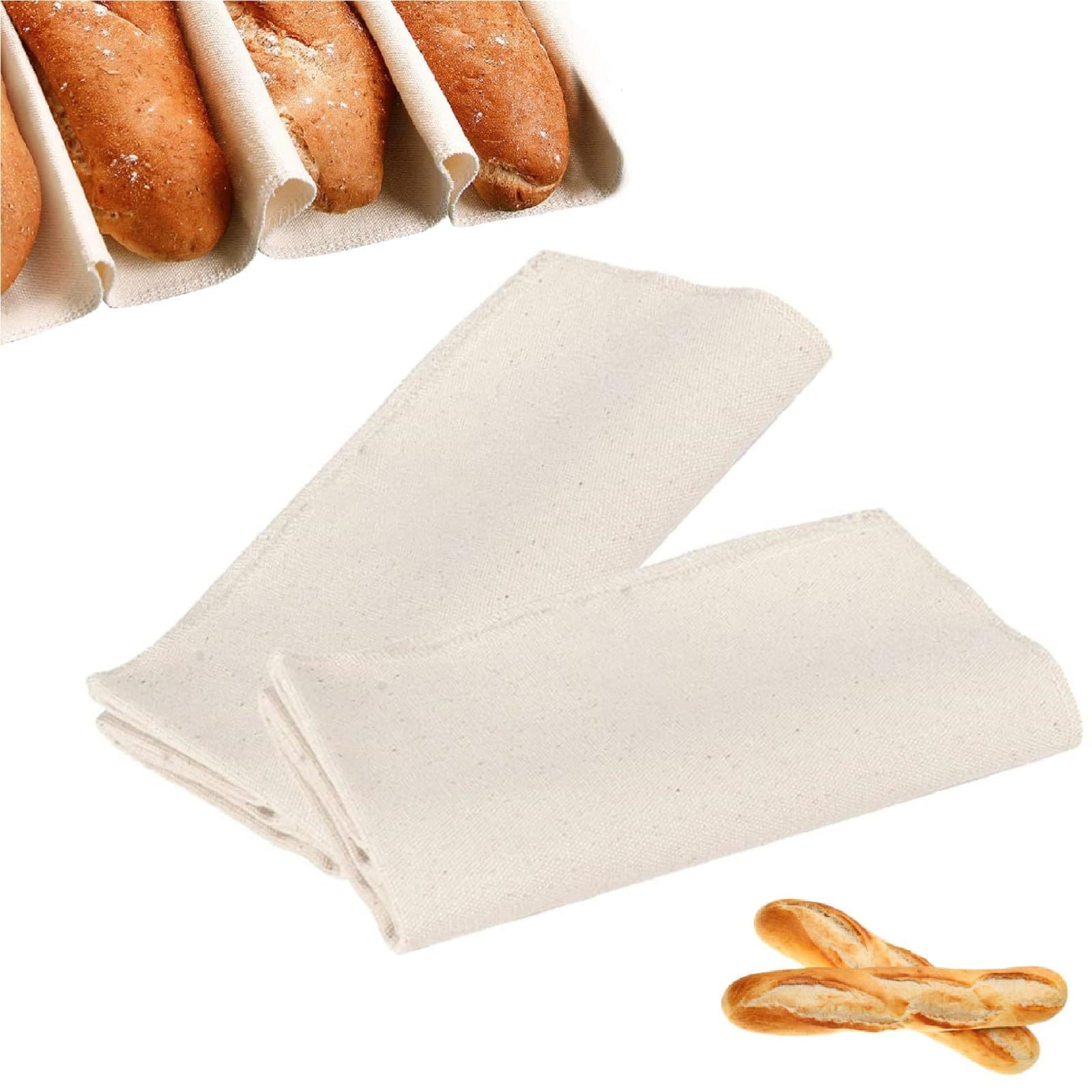 Bread Dough Fermentation Baking Cloth Mat, Thickened Baguette Proofing Cloth, Moisture-Retaining Cotton Canvas Bread Fermentation Mat
