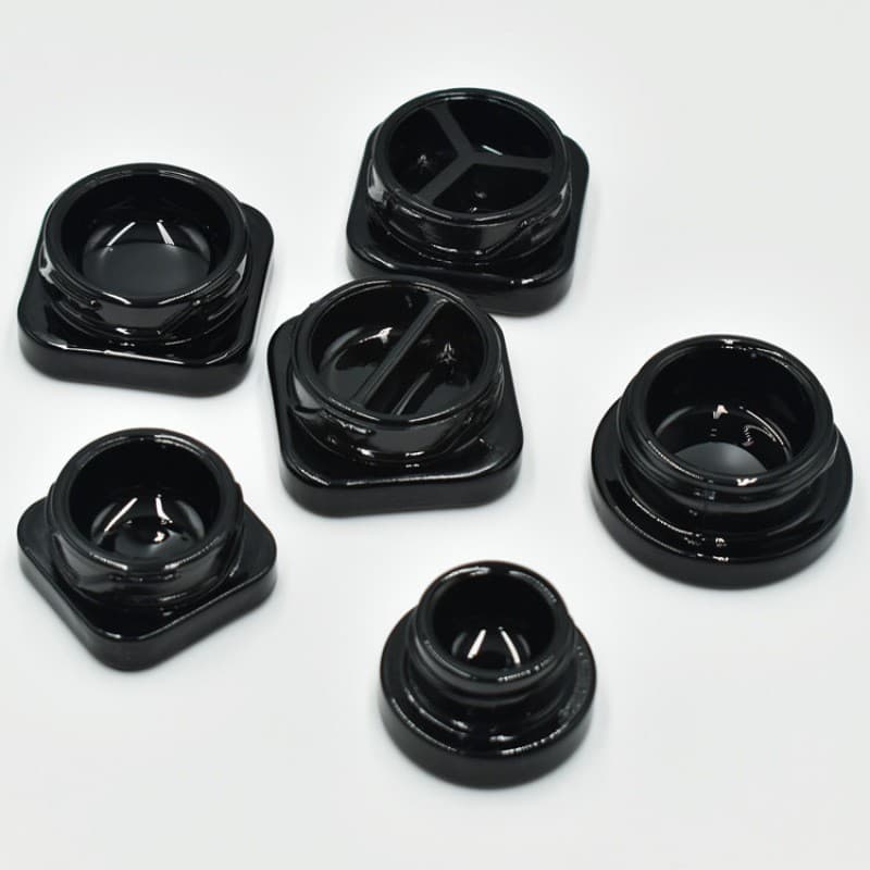 Black Porcelain Bottle Hemp Bottle Small Capacity Glass Eye Cream Bottle 5g Black Porcelain Bottle Hemp Bottle Black Factory Wholesale Spot Stock
