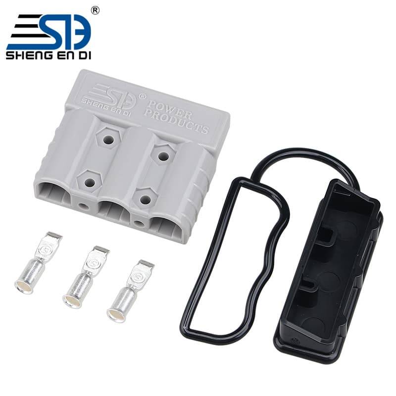 SGD 50A 600V Three-Pin Plug Dust Cover High-Current Quick Connector New Energy Power Connector