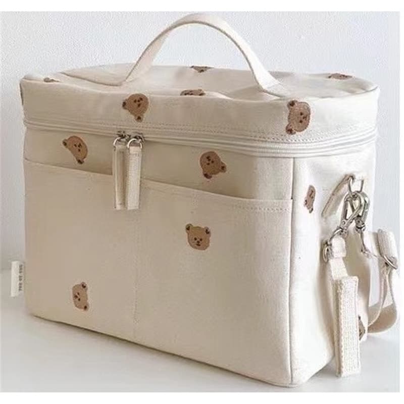 2026 New Ins Korean Style Kids Bear Insulated Bag Baby Stroller Storage Bag Diaper Bag Portable Bag