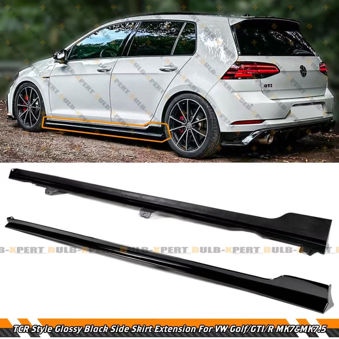For Golf 7/7.5R/Rline/GTI TCR Side Skirt Modification Golf 7 Side Skirt Body Kit TCR Kit